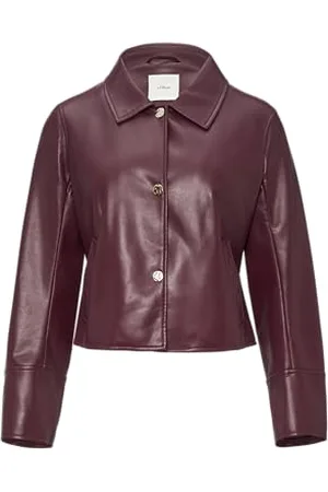 QS by s.Oliver Taillierte Jacke aus Lederimitat 38