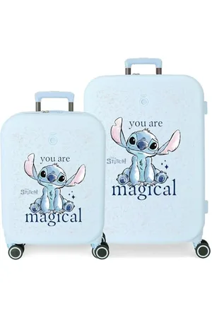 Disney Joumma Bags Stitch You Are Magical Kabinenkoffer-Set, aus ABS, einem robusten und leichten Material, seitlicher Kombinationsverschluss, Are Magical, Koffer-Set