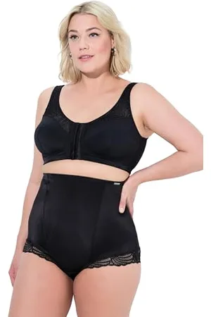 Ulla Popken Damen große Größen Übergrößen Plus Size Entlastungs-BH Kelly, ohne Bügel, Vorderverschluss, C -D