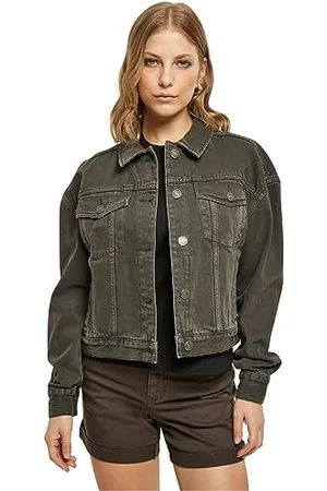 Urban classics Damen TB5490-Ladies Oversized Colored Denim Jacket Jacke, , XXL