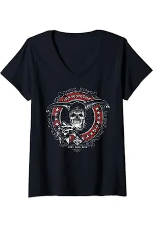 Axel Rudi Pell Damen Game Of Sins Tour T-Shirt T-Shirt mit V-Ausschnitt