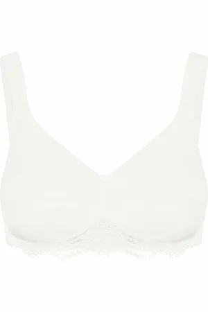 Susa Damen Bügel gemoldet Organic-Cotton Bügelloser BH, , 80B