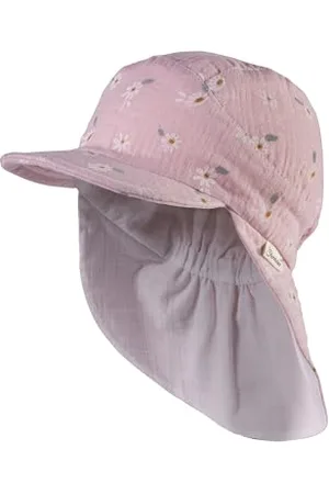 Sterntaler Schirmmütze mit Nackenschutz Gänseblumen für Mädchen - Baby Mütze - Sonnenkappe Baby aus Baumwolle - , 49