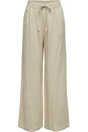 JDY Damen say Hw Linen Wide Pant WVN Noos Leinenhose, , XS / 32L