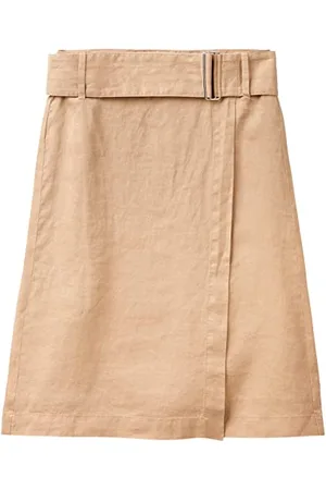 Benetton Damen Gonna 4AGHD000Z Rock, , 38
