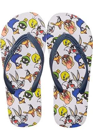 Fila WB Troy AOP Slipper Kids Hausschuh, Navy, 28 EU