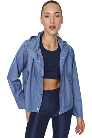 Trendyol Damen Damen Regular Basic Solid Color Gestrickt Jacke Coat, Indigoblau, M EU