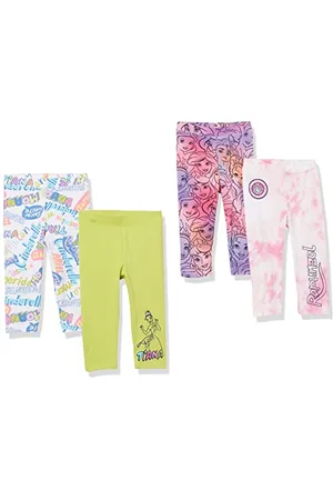 Amazon Disney | Marvel | Star Wars | Frozen | Princess Mädchen Leggings, 4er-Pack, , 9 Jahre
