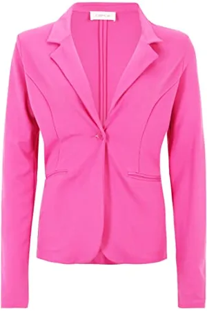 Cartoon Damen Casual-Blazer mit Reverskragen Rose Violet,44