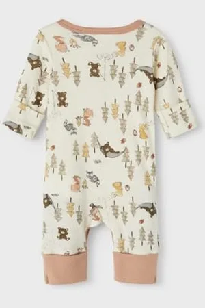 NAME IT Baby Girls NBFWILLU Wool LS Nightsuit PRE XXII Schlafstrampler, , 48