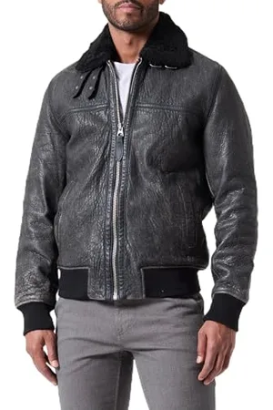 Schott NYC Herren Lcbombardier Lederjacke, , L