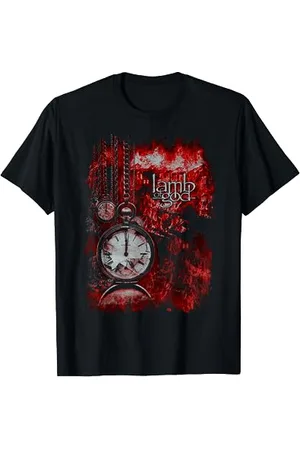 Lamb of God T-Shirt , Kurzarm, Unisex, S, EU 41/21 inches, Klassisch geschnitten, Polyester 100%, Einfarbig, Crew-Neck, Fans of , All Ages