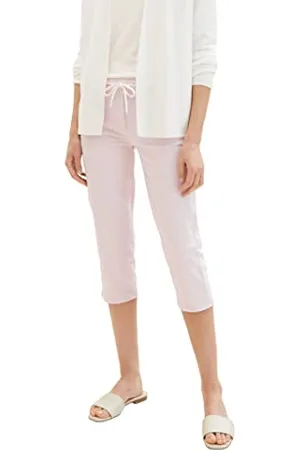 TOM TAILOR Damen 1036683 Alexa Capri Fit Hose, 31651-Breeze Rose, 46