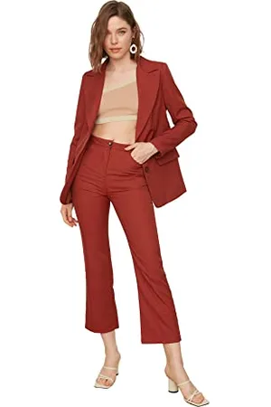 Trendyol Kamel-gerader Hosen, Kamel, 38