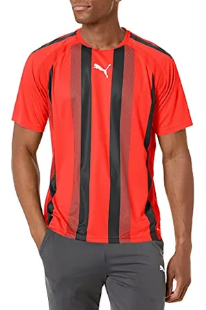 PUMA Herren Teamliga Jersey T-Shirt, Rot/Schwarz/Weiß, XX-Large