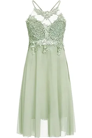 Apart Cocktailkleid aus Chiffon, Mesh und Spitze, , M