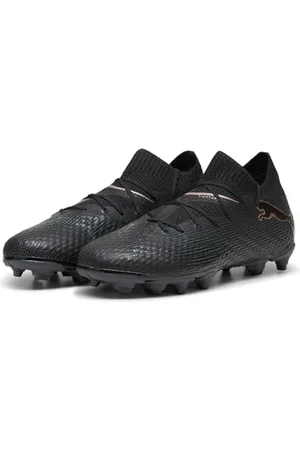 PUMA Future 7 PRO FG/AG JR Soccer Shoe, Black White, 30 EU