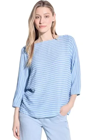 CECIL Damen B344679 Gestreifte Bluse, , Large