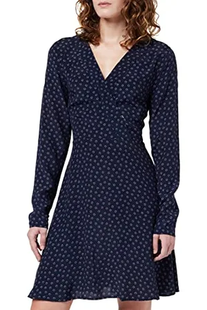 Pepe Jeans Damen Liuva Dress, Blue (Dulwich), L