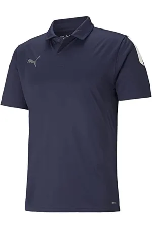 PUMA Herren Teamliga Sideline Polo Poloshirts, Peacoat weiß, Mittel