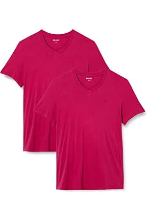 Mustang Herren 2-Pack V-Neck 1006170 T-Shirt, , L (2er Pack)
