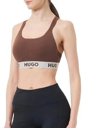 HUGO BOSS Damen Bralette Padded Sporty Logo Bra, , XL EU