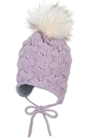 Sterntaler Baby - Mädchen Strickmütze Baby Strickmütze mit Pompom, , 51