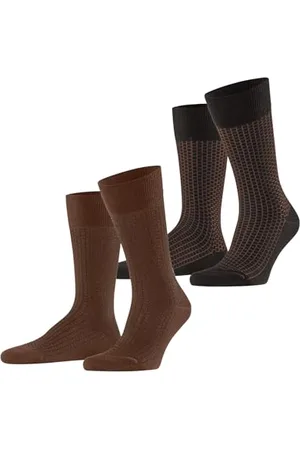 ESPRIT Herren Socken Illusional Grid Multipack M So Baumwolle gemustert 2 Paar, , 43-46