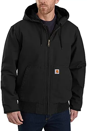 Carhartt Herren, Weite, isolierte Freizeitjacke aus ausgewaschenem Segelleinen, , L