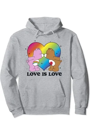 Care Bears Love Is Love With Cheer Bear And Tenderheart Pullover Hoodie