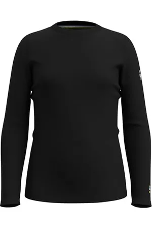 Smartwool Classic Thermal Merino Baselayer mit Rundhalsausschnitt für Kinder, Black, Small