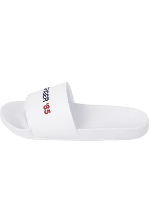 Tommy Hilfiger HILFIGER 85 POOL SLIDE Schlappen Herren, (White), 44 EU
