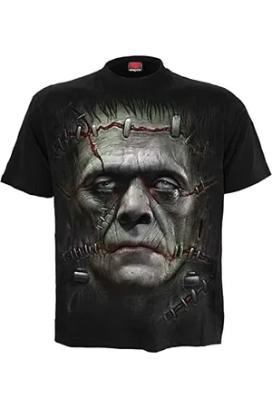 Spiral It Lives Männer T-Shirt M 100% Baumwolle Basics, Halloween, Horror, Rockwear