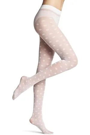 Falke Damen Strumpfhose Snow Dot 25 DEN W Ti transparent gemustert 1 Stück, , S