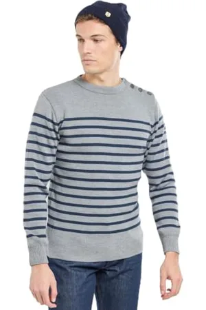 Armor.lux Herren Paimpol, gestreift, aus Wolle Pullover, , Large