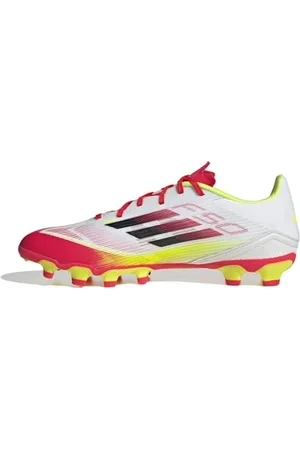 adidas Unisex F50 League Football Boots Multi Ground Fußballschuhe, FTWR White/core Black/solar Yellow