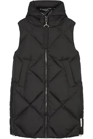 Marc O’ Polo Damen 309087472113_990_38 WOVEN OUTDOOR VESTS, Schwarz, 38 EU