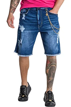 Gianni Kavanagh Herren Gianni Denim Jeans-Shorts, , XS