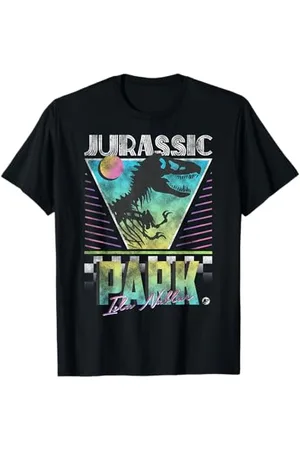 Jurassic Park Isla Nublar Retro Poster T-Shirt
