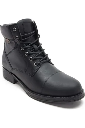 Thomas Crick Herren HAWKES Biker Boots, Black, 44 EU