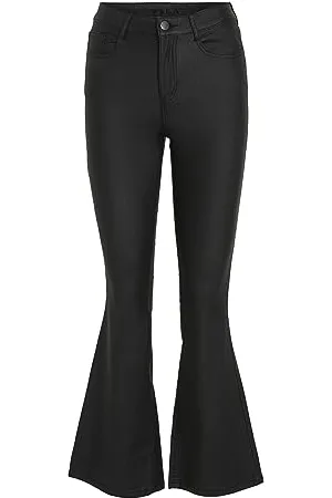 VILA VICOMMIT Coated RW Flared Jeans - NOOS