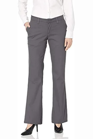 Dickies Damen Flat Front Stretch Twill Pant Slim Fit Bootcut Khakis, , 40 Regulär