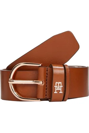Tommy Hilfiger Damen Gürtel Essential Effortless 3,5 cm mit Dornschließe, Braun (Cognac), 105 cm