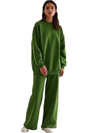 NA-KD Damen Organic Wide Sweatpants Trainingshose, , M