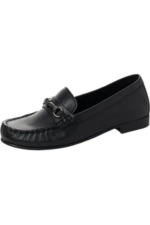 Marco Tozzi Damen Mokassins aus Leder Elegant, (Black), 42 EU