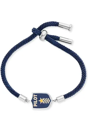 Engelsrufer Herzengel Kinderarmband Jungen Edelstahl mit Emaille Pilot