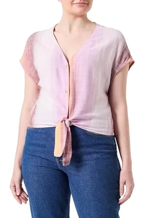 ONLY ONLSIESTA S/S Knot Linen BL Shirt PNT