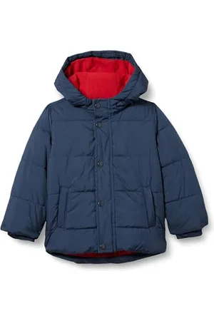 Amazon Jungen Schwere Pufferjacke mit Kapuze, , 6-7 Jahre
