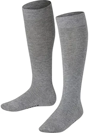 Falke Unisex Kinder Kniestrümpfe Family K KH nachhaltige biologische Baumwolle lang einfarbig 1 Paar, , 23-26