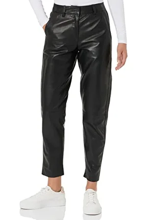 SELECTED Damen Slfmarie Mw Leather Pants W Noos Hose, , 42 EU